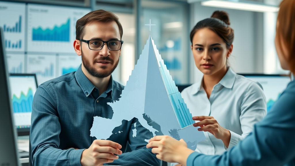 Vivid population pyramid of Noorder Kempen, data visualization of age distribution noorder kempen in office environment