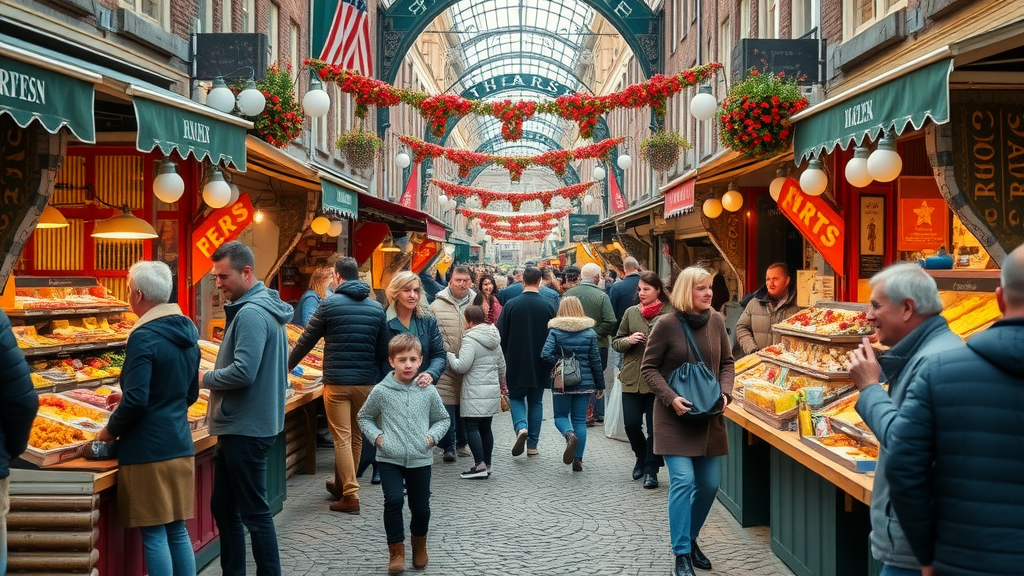 feestelijke markt winkels in hoogstraten belgie families en kraampjes met lokale producten, seizoensdecoratie