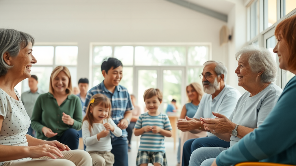 Gemeenschapscentrum bevolkingsopbouw noorder kempen belgie, diverse generaties, gemeenschapsactiviteiten