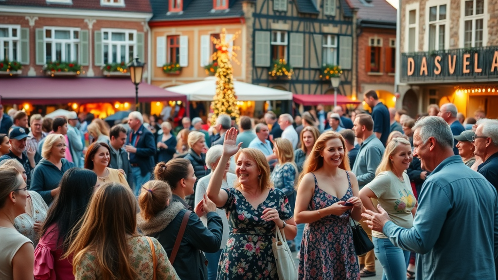 Culturele festival Hoogstraten, families en vrienden vieren samen zakelijk en prive