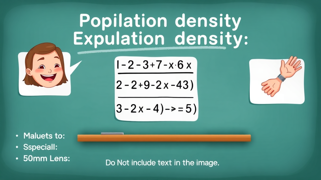 Infographic illustrating the calculation of population density in Noorder Kempen