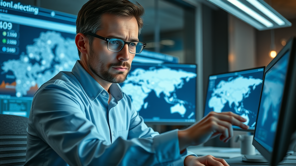 Researcher analyzing population density data for Noorder Kempen using digital geographic tools