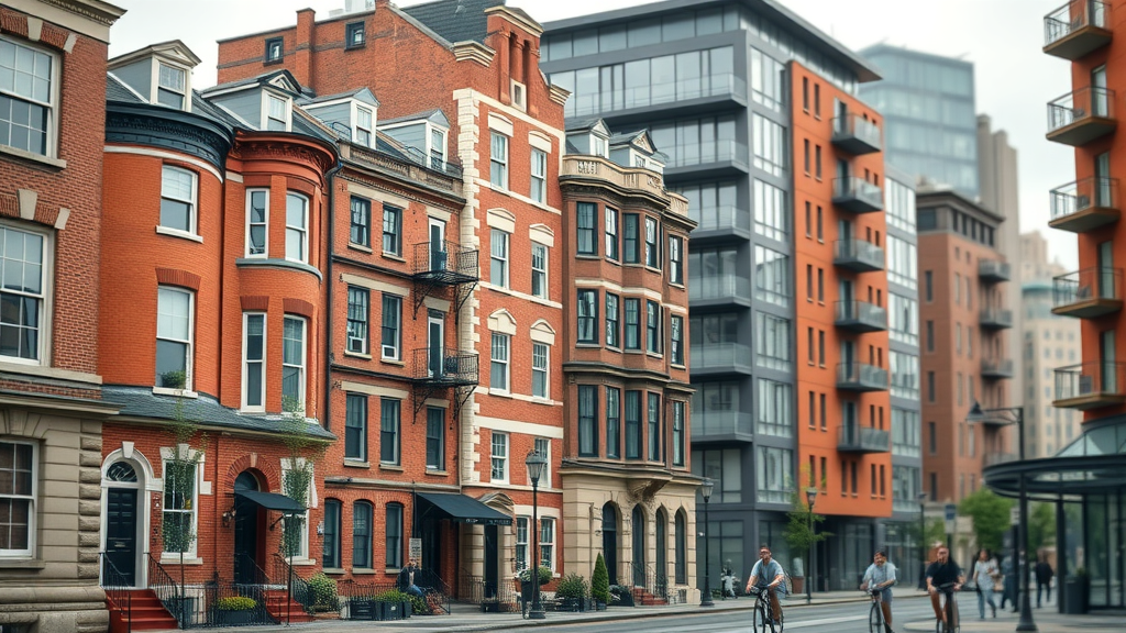 19th-century brick row houses, sleek modern apartments, built environment, urbanization noorder kempen belgium