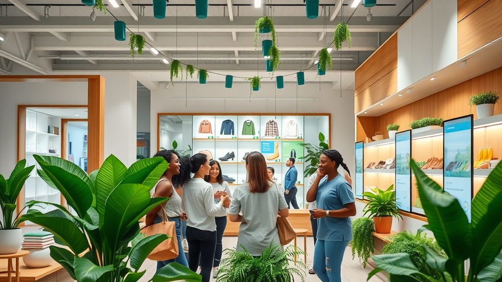 inspirerende moderne retailstore gepersonaliseerde aanbevelingen duurzaamheid winkel van de toekomst