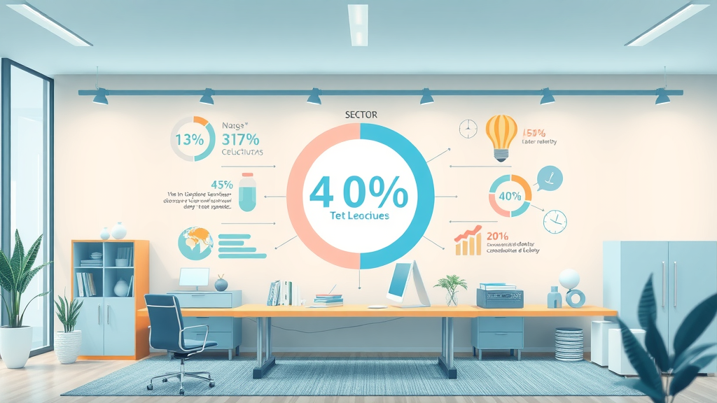 Belgische industrie infographic, grafische visualisatie van sectoren, groei, duurzaamheid - sectoren toekomstbelgie