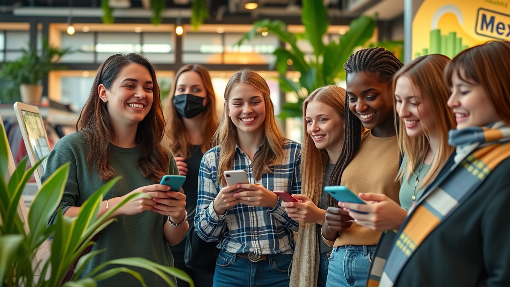 generatie z groep shoppers interactie digitale kiosken social media fysieke winkel toekomst