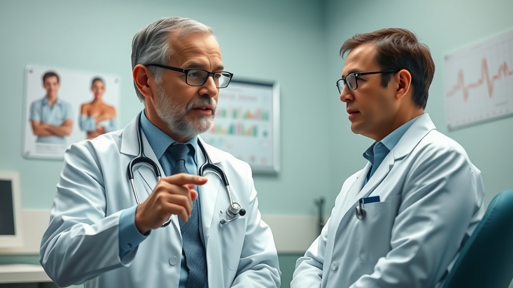 Doctor explains hypertension risk factors to patient in Noorder Kempen, socioeconomic context