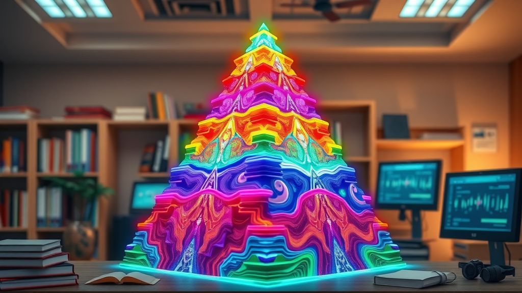 Colorful 3D age distribution pyramid noorder kempen visualization