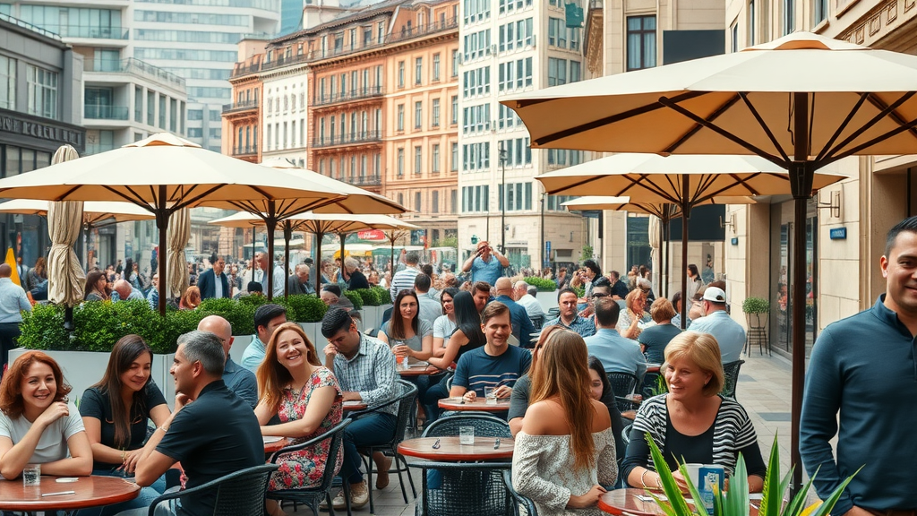 horeca en toerisme: wat zijn de raakvlakken en de toekomst verwachtingen bruisend stadsbeeld terrassen